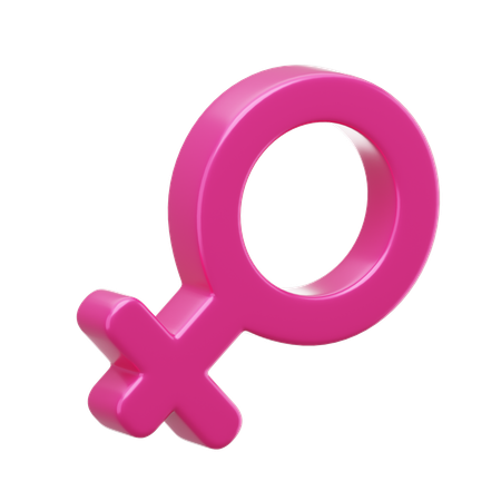 Genero femenino  3D Icon