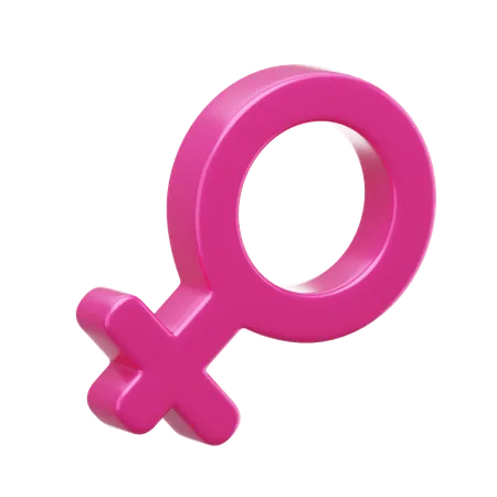 Genero femenino  3D Icon