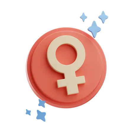 Genero femenino  3D Icon