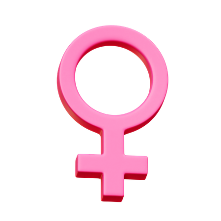 Genero femenino  3D Icon