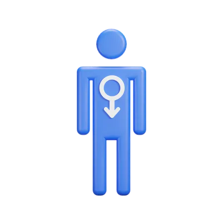 Género masculino  3D Icon