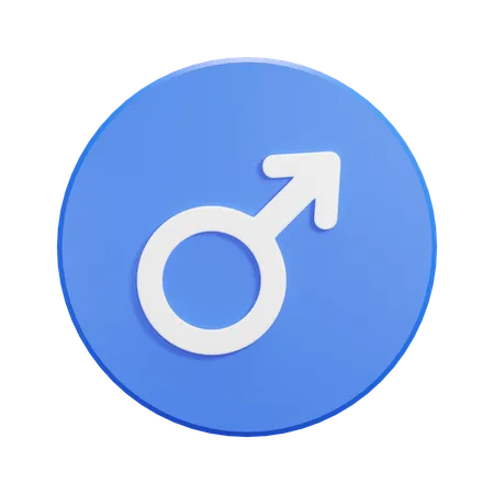 Género masculino  3D Icon