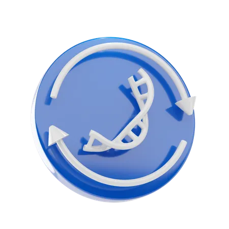 Genetic Update  3D Icon