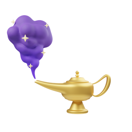 Genie Kettle  3D Illustration