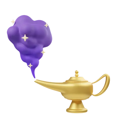 Genie Kettle  3D Illustration