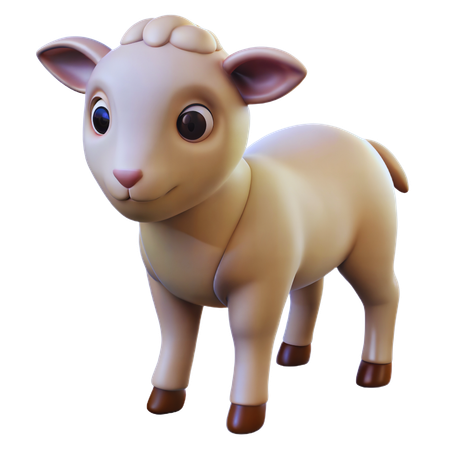 Gentle Lamb  3D Icon