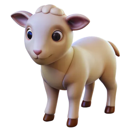 Gentle Lamb  3D Icon