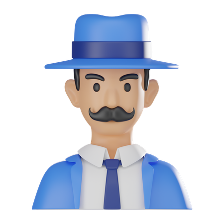 Gentleman  3D Icon