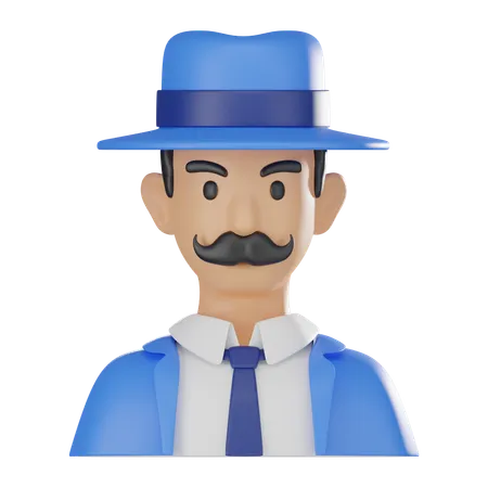 Gentleman  3D Icon