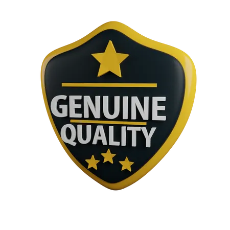 Genuine quality  3D Icon