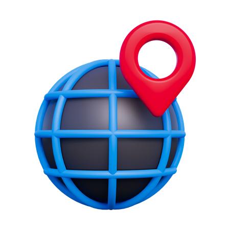 Geo Location  3D Icon