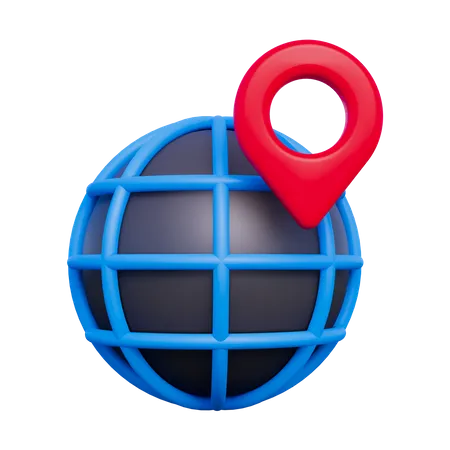 Geo Location  3D Icon