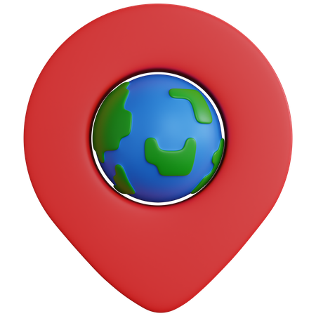 Geo Location  3D Icon