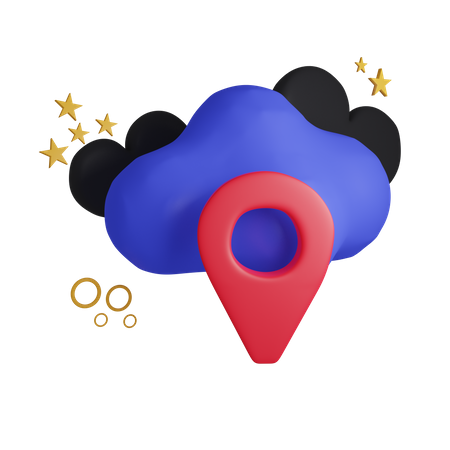 Geo Location  3D Icon