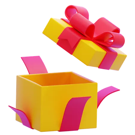 Geöffnete Geschenkbox  3D Icon