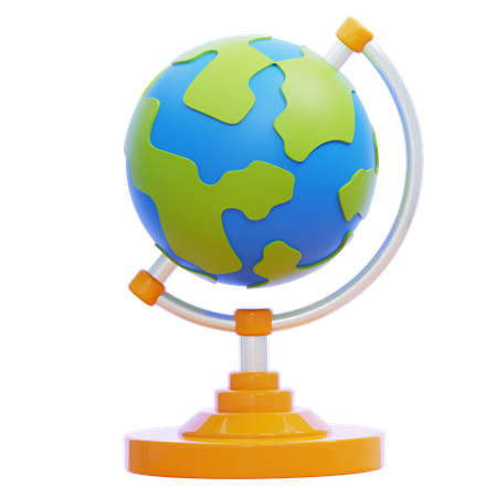 Geografía  3D Icon