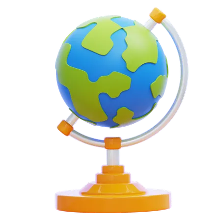 Geografía  3D Icon