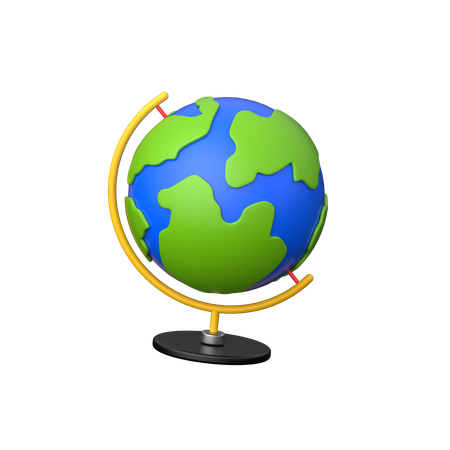 Geografia  3D Icon