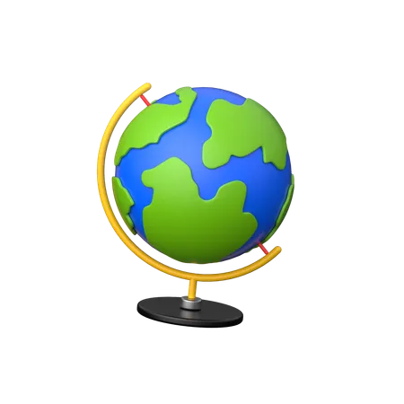 Geografia  3D Icon