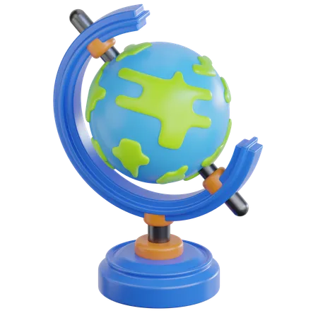 Geografía  3D Icon