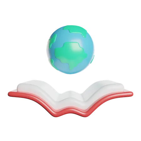 Geografia  3D Icon