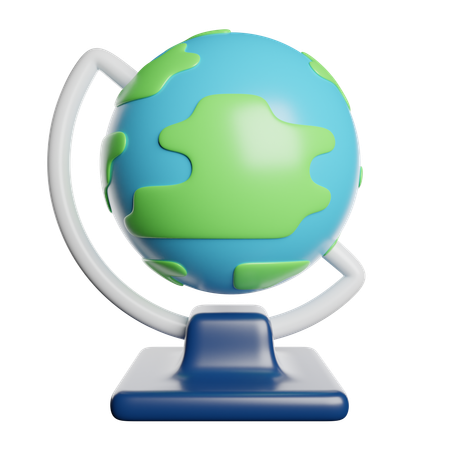 Geografia  3D Icon