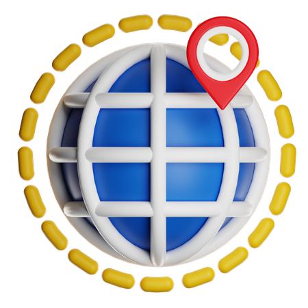 Geografia  3D Icon