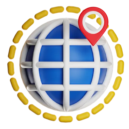 Geografia  3D Icon