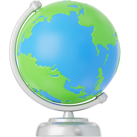 Geografía  3D Icon
