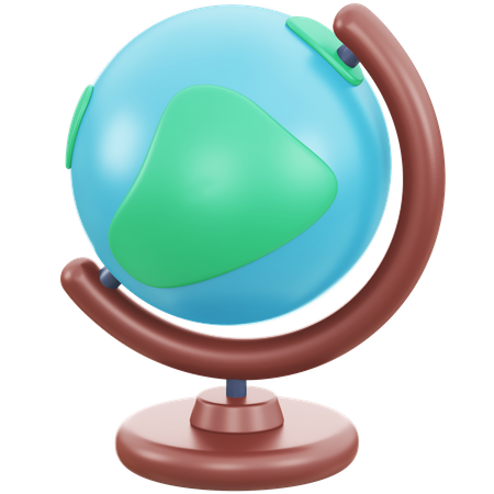 Globo geográfico  3D Illustration