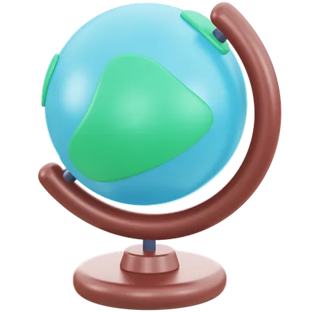 Globo geográfico  3D Illustration