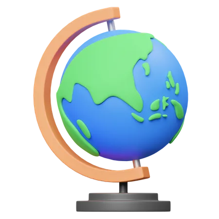 Globo geografia  3D Icon