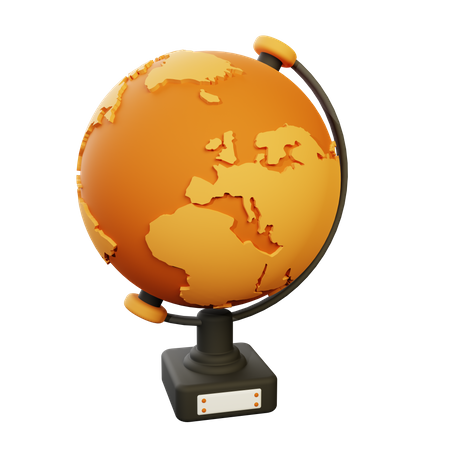 Globo geográfico  3D Icon