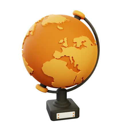 Globo geográfico  3D Icon