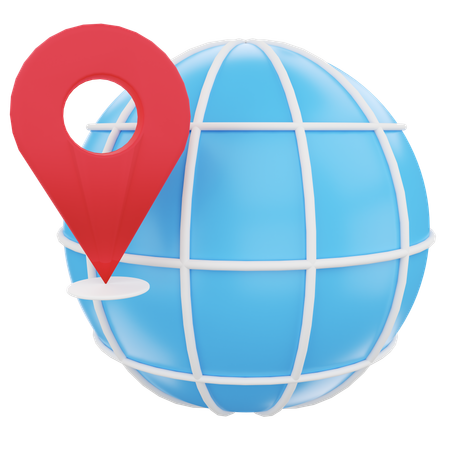 Geographische Lage  3D Icon