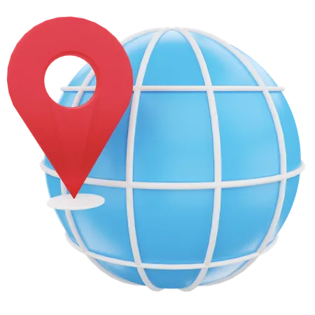 Geographische Lage  3D Icon