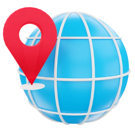 Geographic location 3D Icon