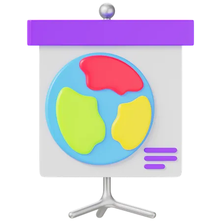 Presentation 3 D Illustration 3D Icon