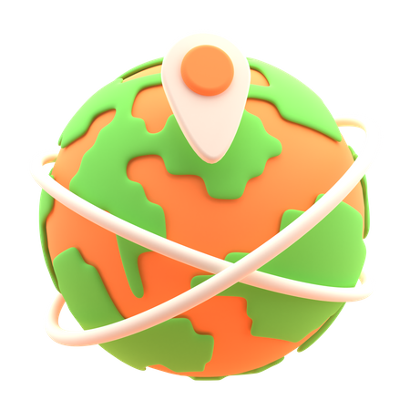 Geographical Location 3D Icon