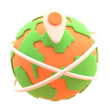 Geographical Location 3D Icon