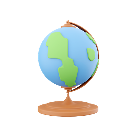 Globe de géographie  3D Icon