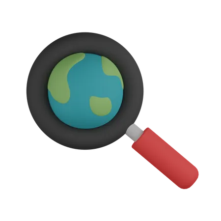 Geografiesuche  3D Icon