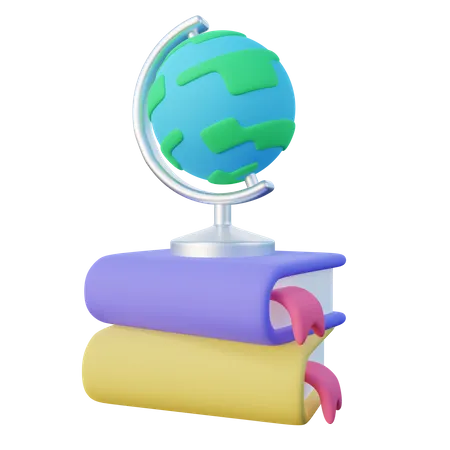 Geography Book  3D Illustration