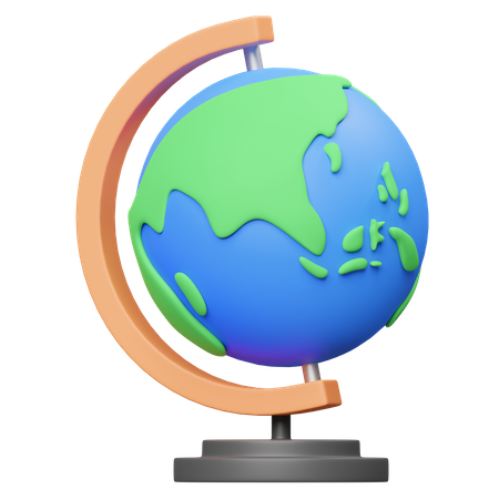 Geography Globe  3D Icon