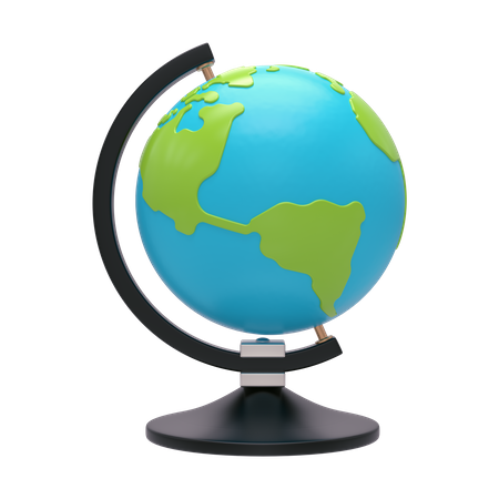 Geography Globe  3D Illustration