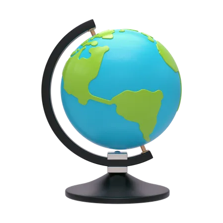 Geography Globe  3D Illustration