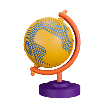 Geography Globe  3D Illustration