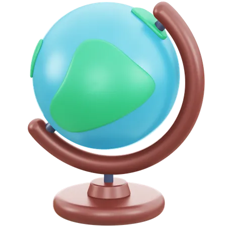 Geography Globe  3D Illustration