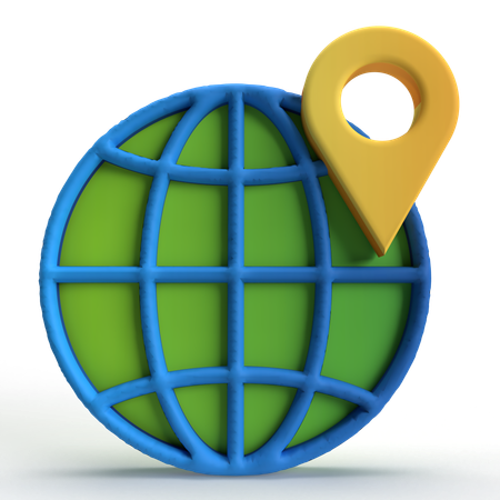 Geolocalização  3D Icon