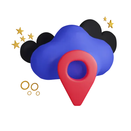 Localização geográfica  3D Icon